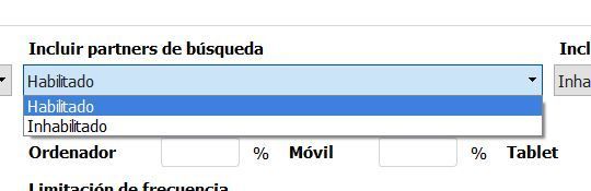 Inclusión de los partners de búsqueda.
