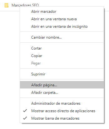 Cómo añadir un nuevo marcador seo
