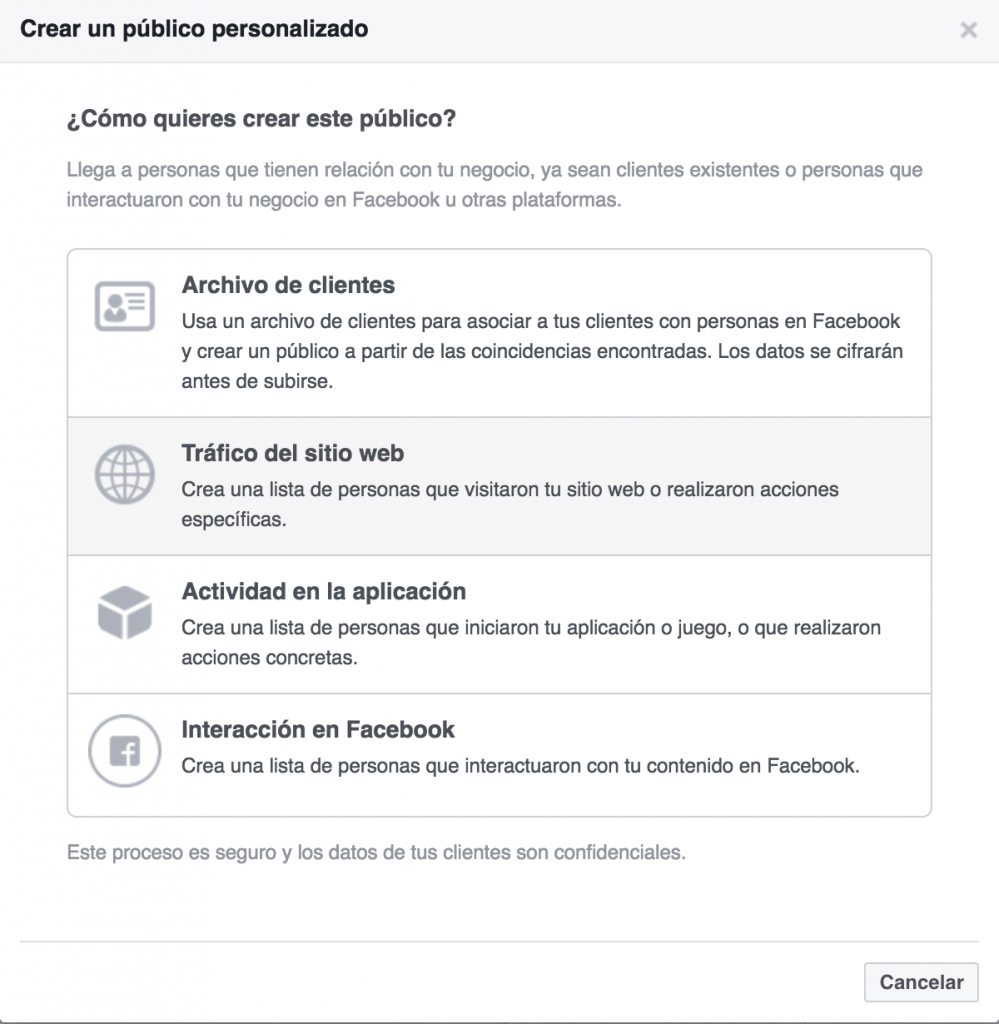 Audiencias en Facebook Remarketing