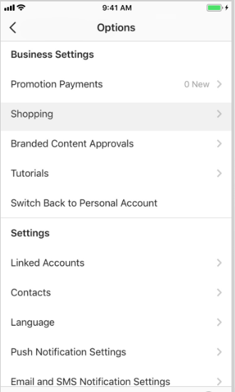 Configuracion Instagram Shopping