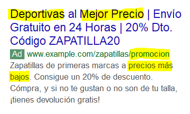 Anuncio poco relevante para el usuario