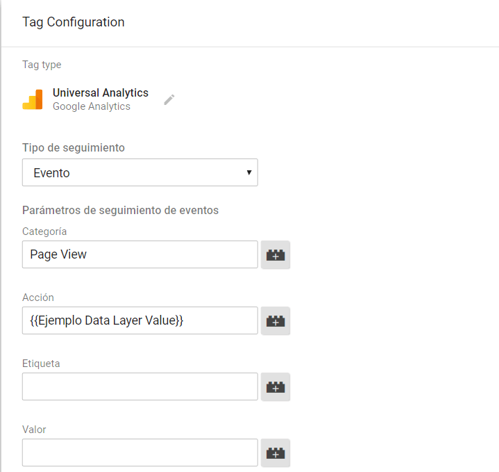 Utilizar variables de capa de datos