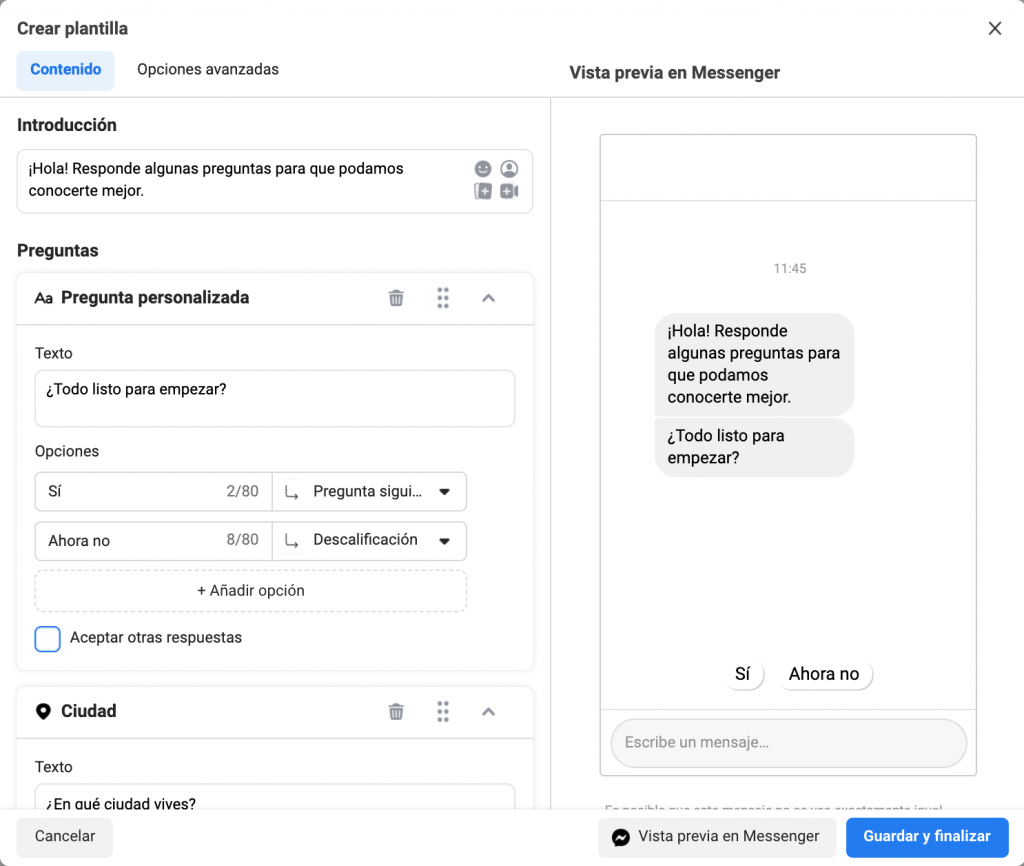 Ejemplo Chat Automático