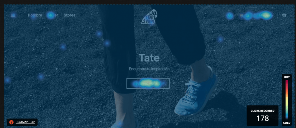 Clickmaps de Hotjar