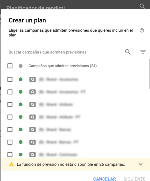 Cómo crear un plan con el Planificador de Rendimiento de Google