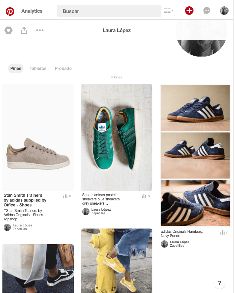 Tablero de Inspiración en Pinterest