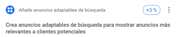 Recomendaciones de Google Ads