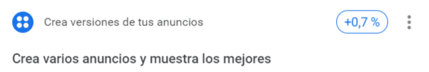 Recomendaciones de Google Ads