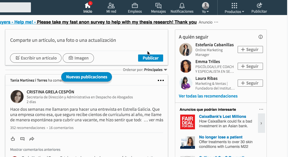 Crear página de empresa en LinkedIn