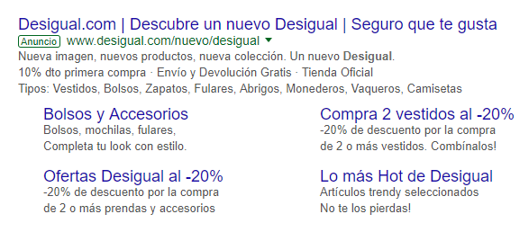 Anuncios de marca en AdWords.