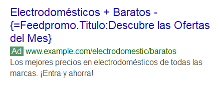 Anuncios personalizados en AdWords.