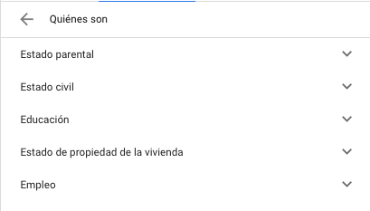 Tipos de audiencias: Datos demográficos