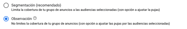 Audience targeting: segmentación vs. observación