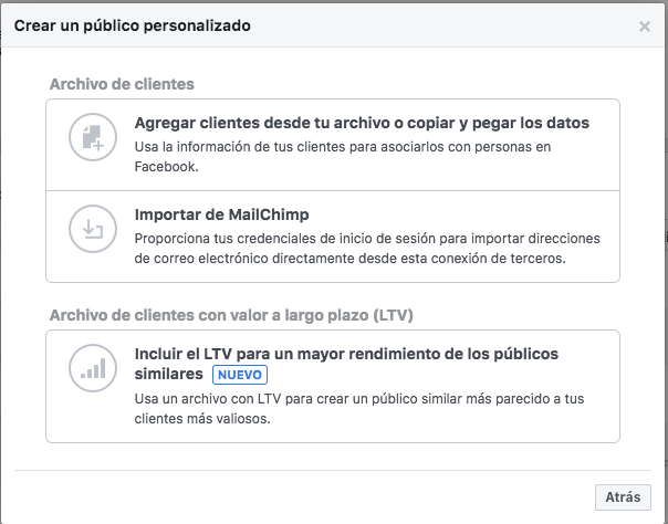Audiencia personalizada LTV