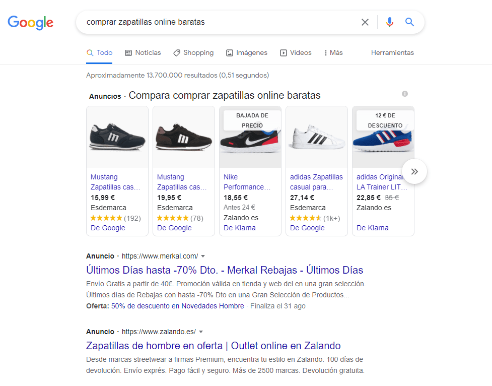 shopping ads