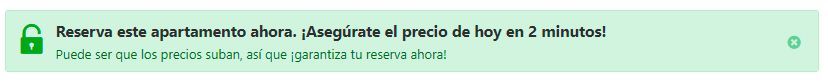 Más persuasión en Booking.com