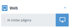 Nodo Disparador al visitar página