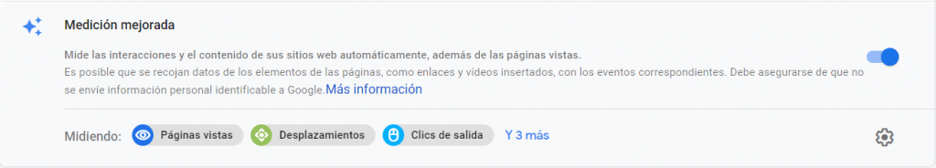 Eventos mejorados en GA4