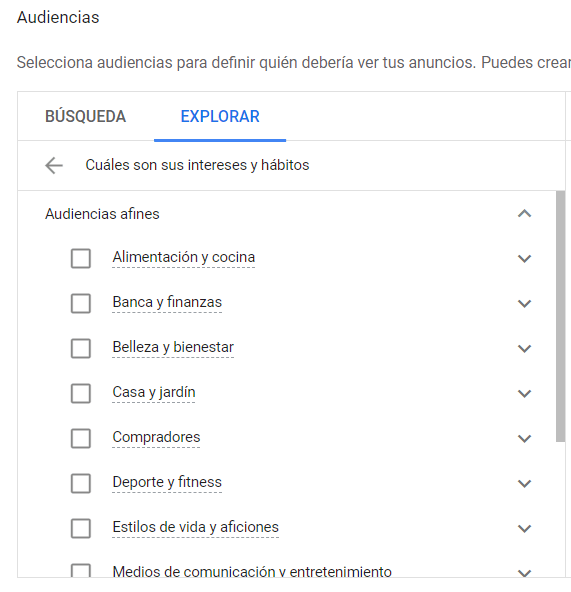 Audiencias afines