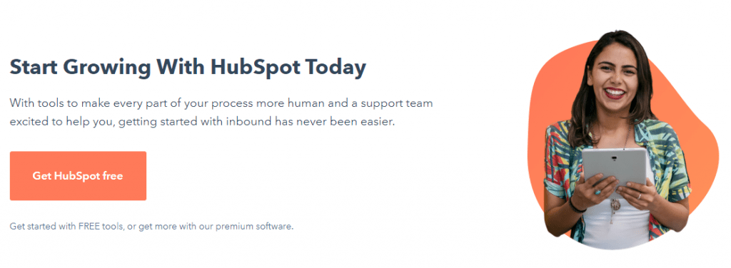 Call to action de Hubspot Free