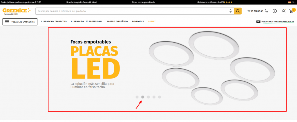 Es bastante prototípico que la HomePage tenga justo después del header una sección para mostrar un slider o una imagen única (ya sea un banner o un video).