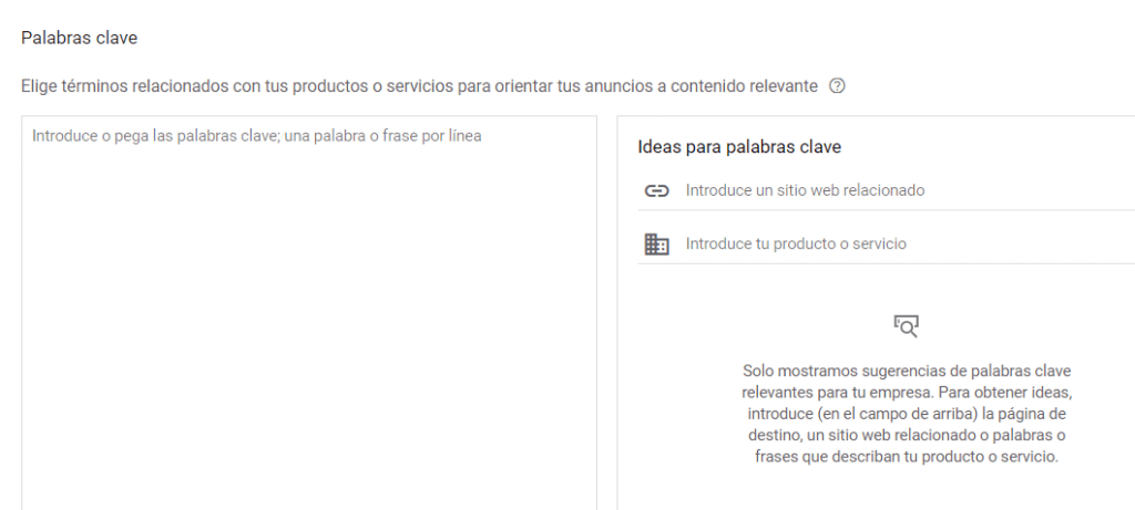 Segmentación por Palabras clave
