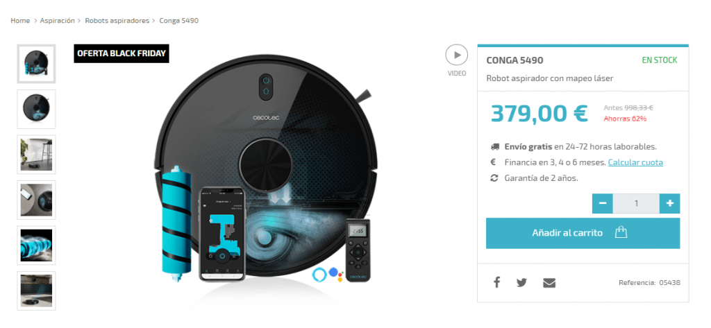 Ficha de producto de CECOTEC