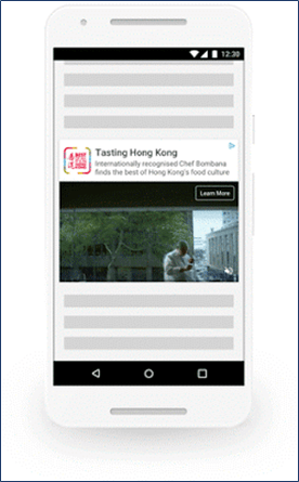 Out-stream de Youtube ads