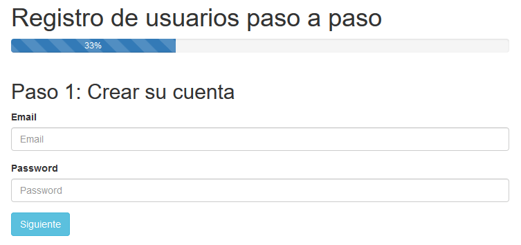 Paso 01 - formulario paso a paso Bootstrap