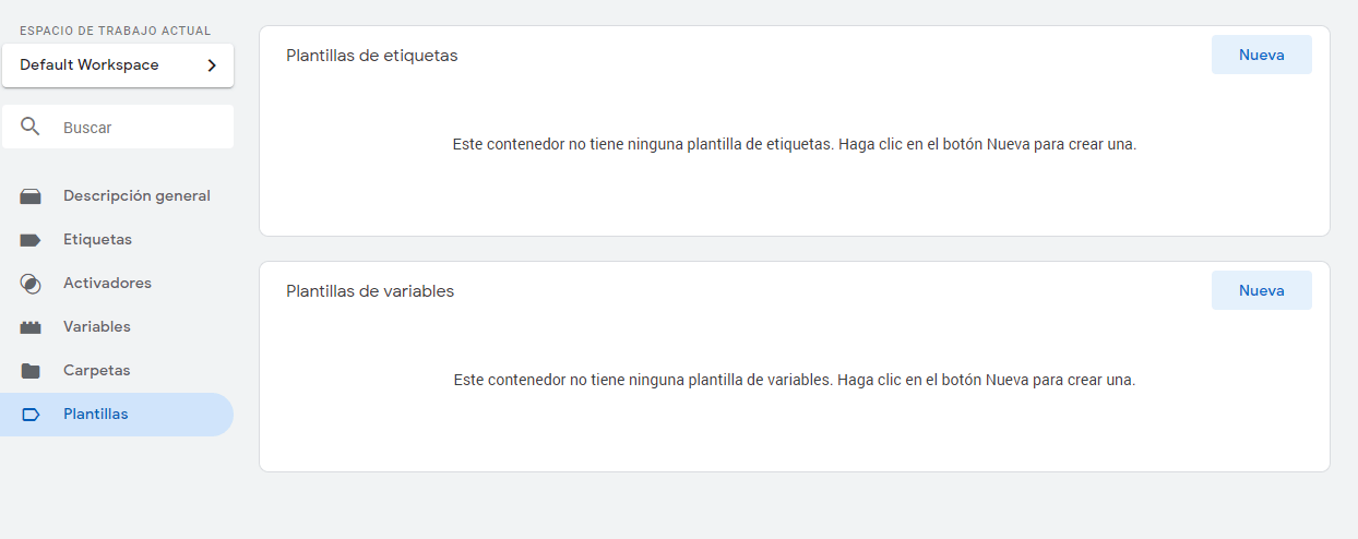 Plantillas en GTM