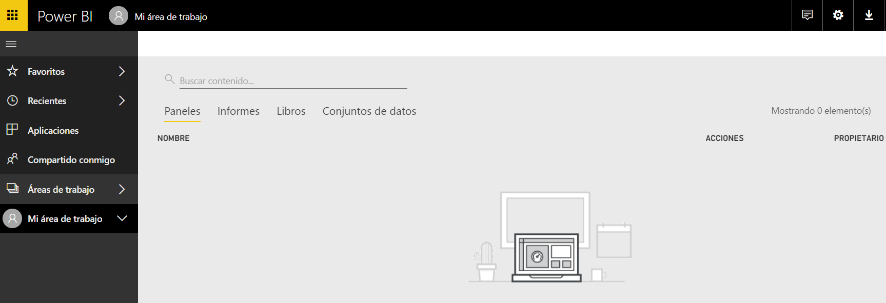 Power BI Web App.