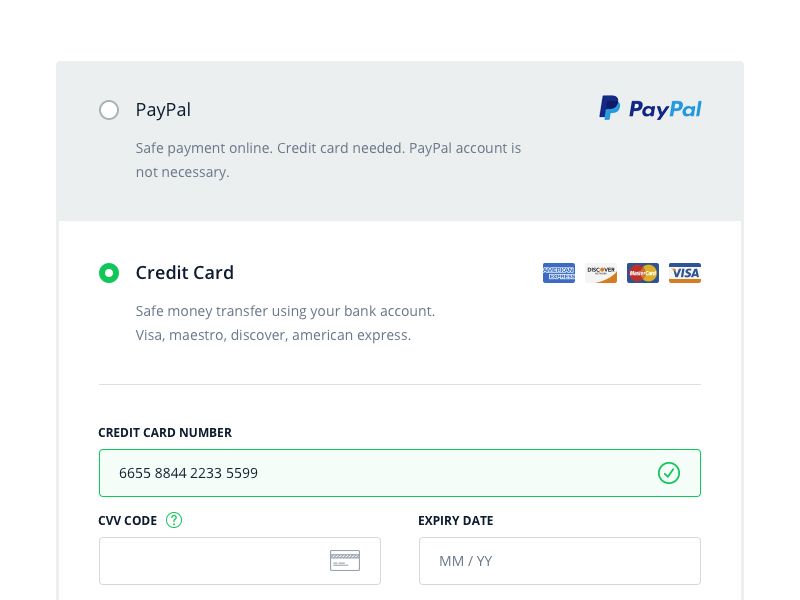 Utiliza métodos de pago seguros y de confianza