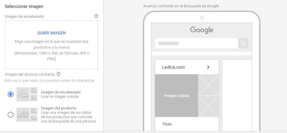 Cómo crear un anuncio Showcase