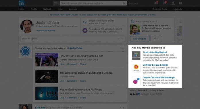 Anuncios de texto de LinkedIn