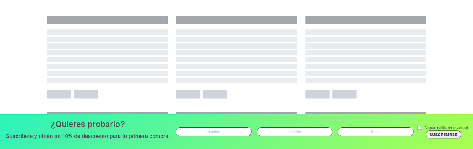Floating Bar Formulario