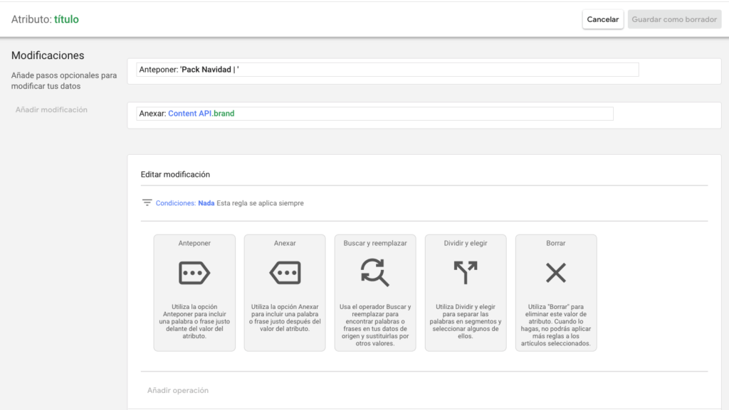 Optimización de títulos - Reglas de Feeds en Merchant Center Optimización de títulos - Reglas de Feeds en Merchant Center