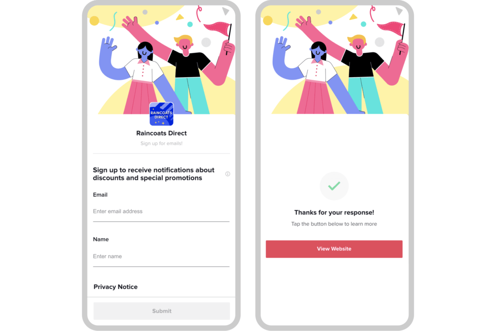 lead ads tiktok