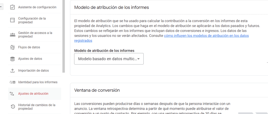 GA4 - Modelos Atribución