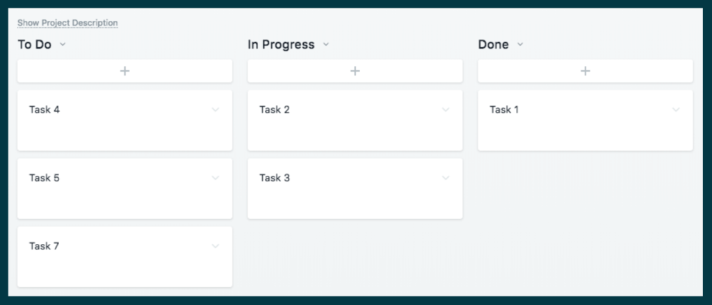 Tablero KANBAN simplificado