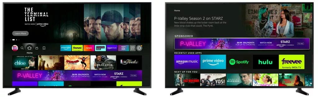 Esta imagen muestra un ejemplo de anuncio mediante compra programática en Fire TV.